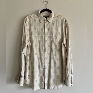 *FINAL SALE* JHANE BARNES SILK Blend Multicolor Men’s Long Sleeve Button Down